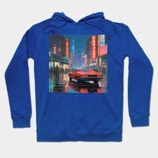 Neo Tokyo city aesthetic Hoodie